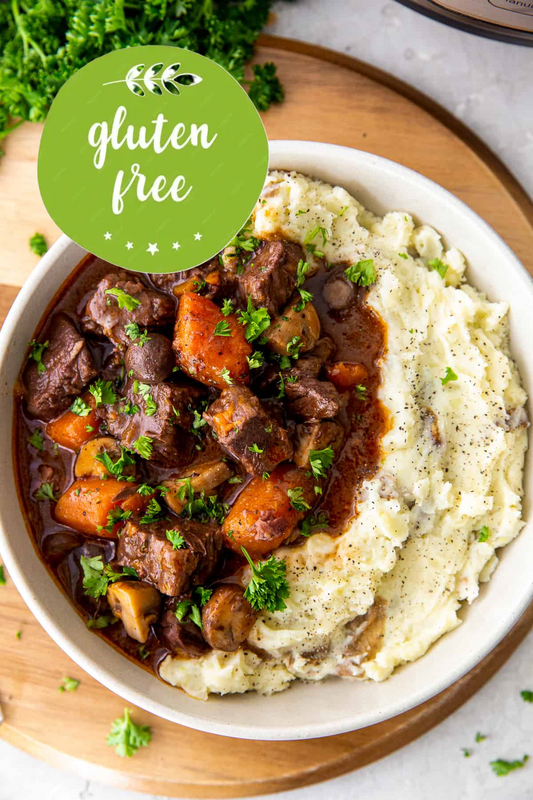 GLUTEN FREE Beef Burgundy Meal