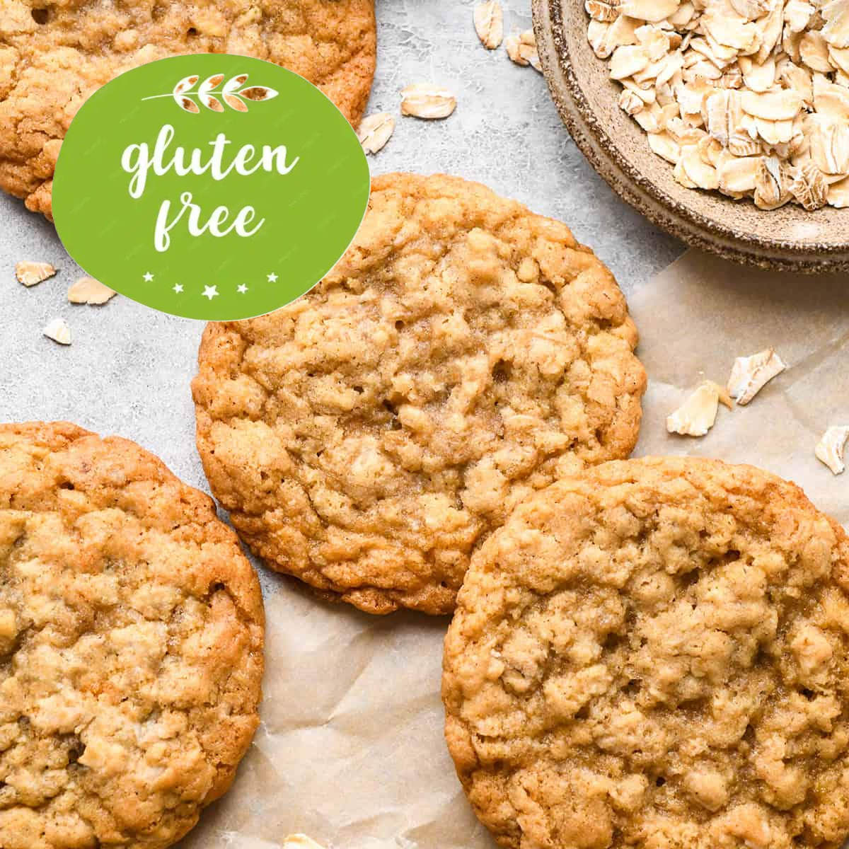 GLUTEN FREE Oatmeal Cookies
