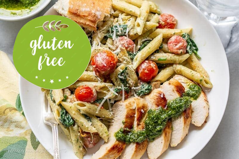 GLUTEN FREE Pesto Chicken Meal (Medium)
