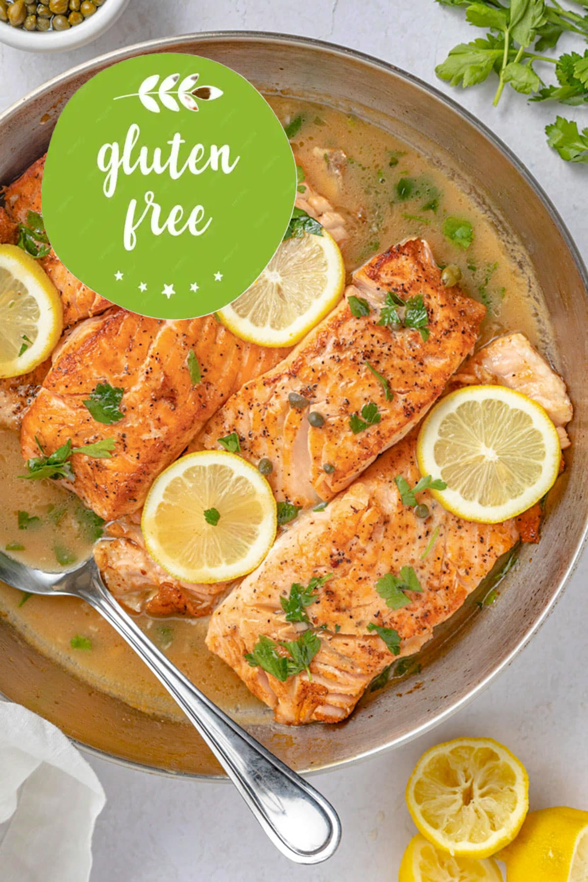GLUTEN FREE Salmon Piccata Meal (Small)